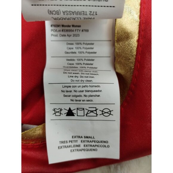 DC Comics Girls XS Wonder Woman Dress only Halloween Costume - Picture 5 of 5